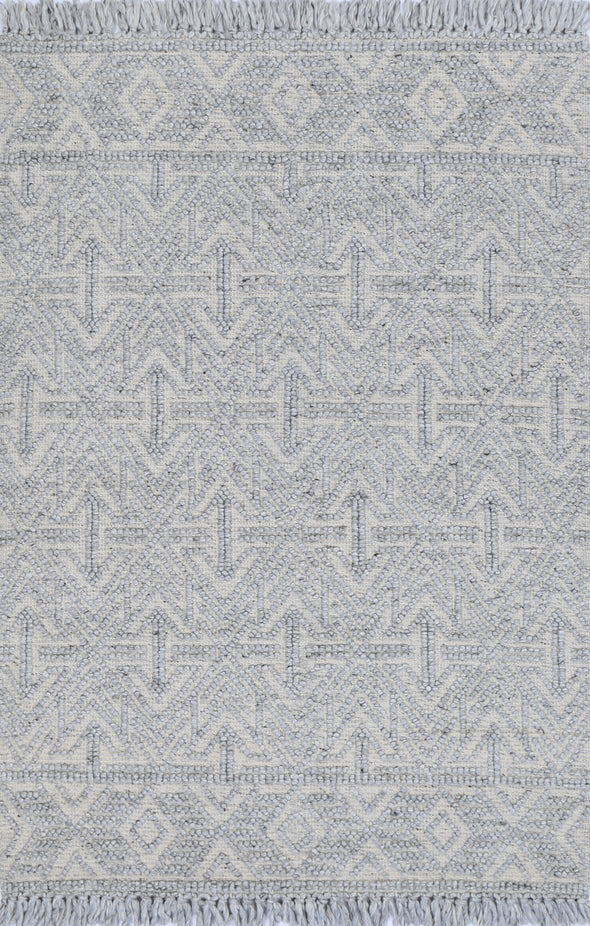 Marco Contemporary Light Grey Wool Rug