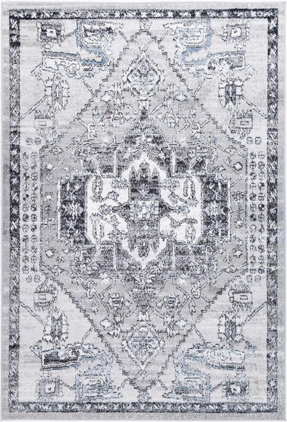 Anatolia Mitanni Traditional Light Grey Rug