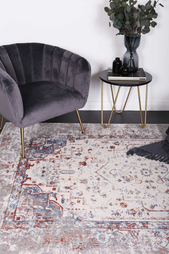 Amelia Grey Multi Contemporary Rug