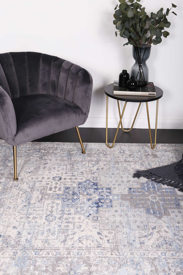 Amelia Navy Blue Oriental Rug