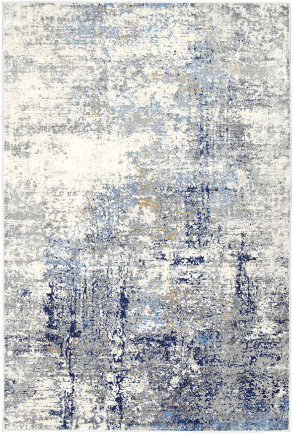 Amelia Navy Blue Modern Rug