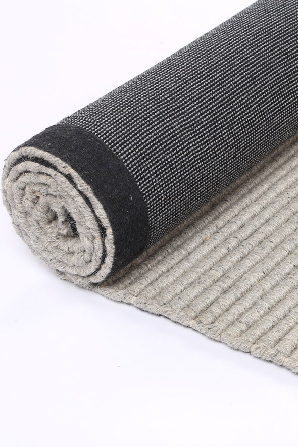 Kochi Sienna Contemporary Grey Wool Rug