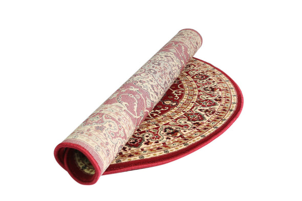 Ornate Lottie Traditional Red Rug
