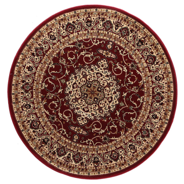 Ornate Lottie Traditional Red Rug