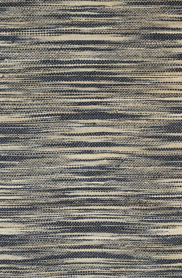 Malmo Striped Contemporary Grey Jute Rug