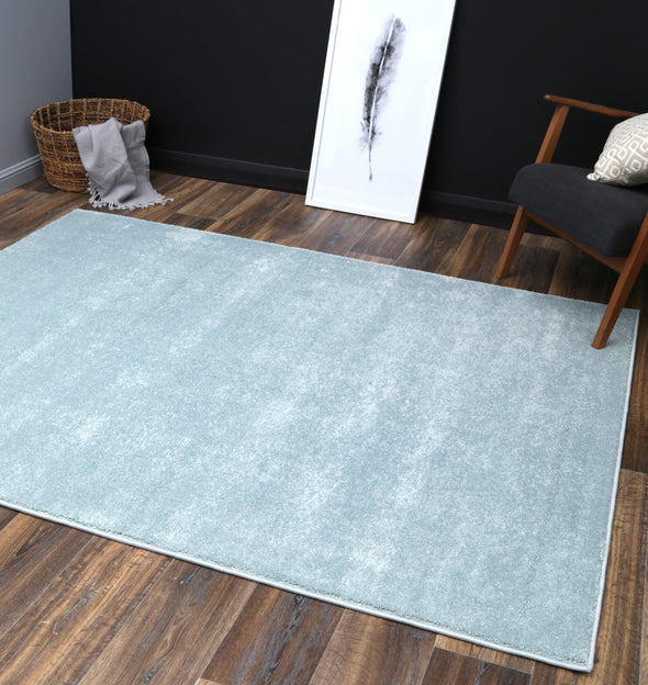 Lissa Contemporary Teal Plush Rug