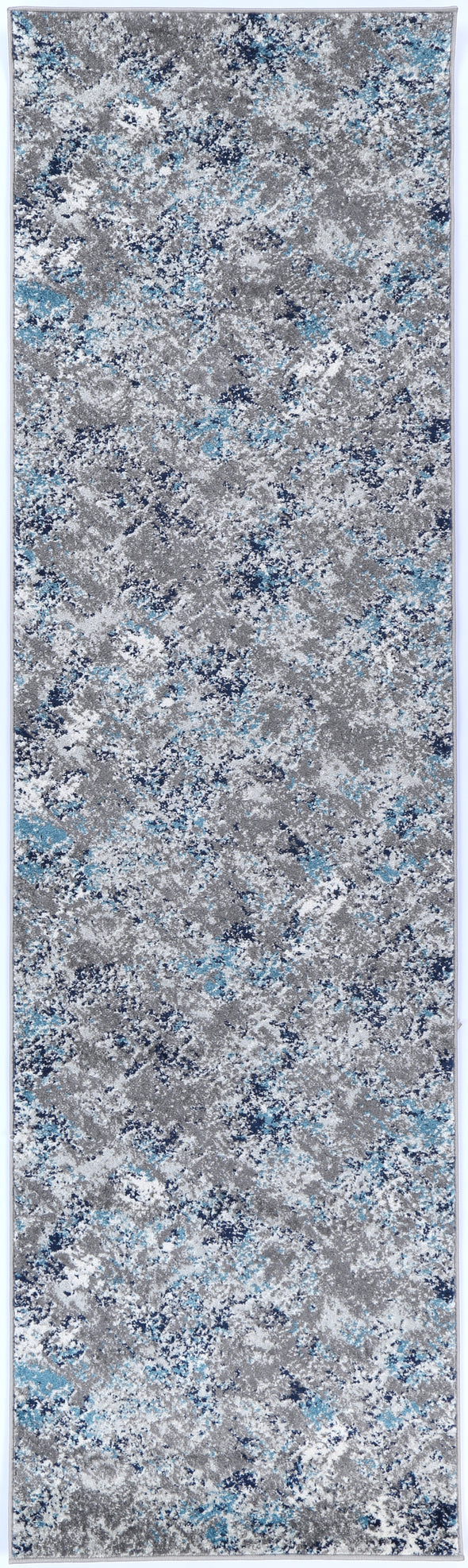 Rhone Abstract Grey & Blue Rug