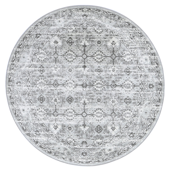 Marseille Traditional Grey & White Rug