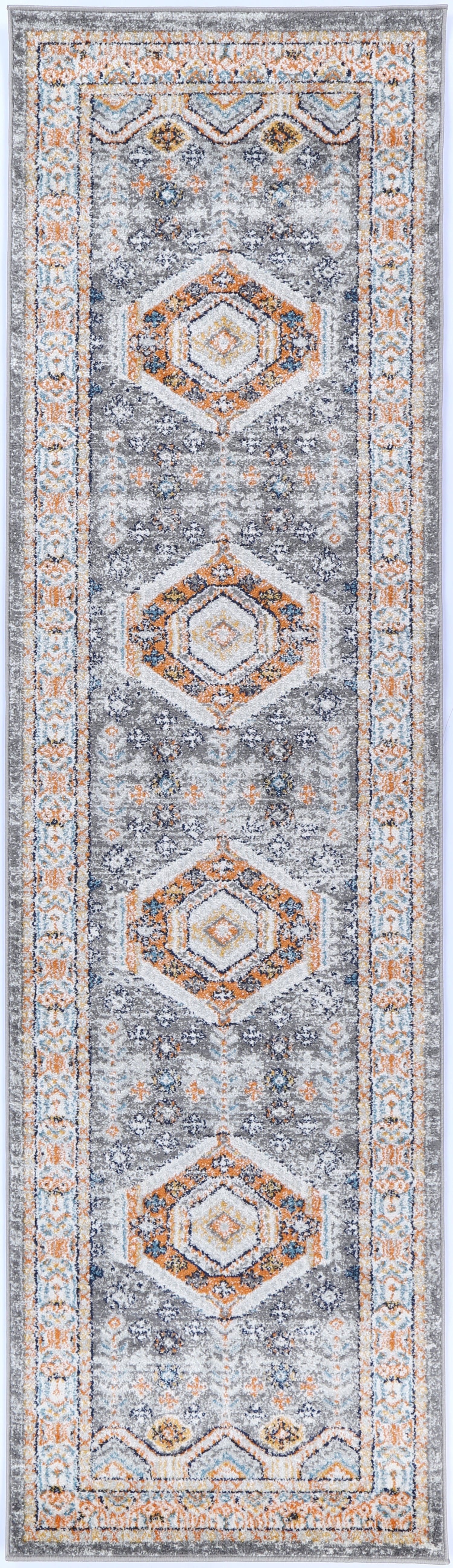 Providence Rugs Buy Providence Zaida Traditional Grey & Terracotta Rug Online in ...