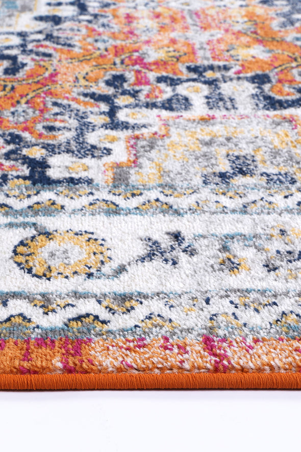 Provence Pagnol Traditional Rust & Multi Rug