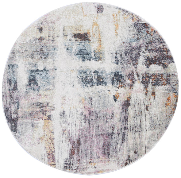 Carlyle Vista Abstract Multi Round Rug