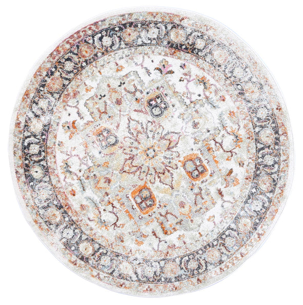 Carlyle Vintage Transitional Cream Round Rug