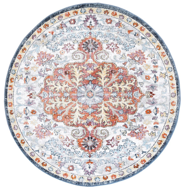 Carlyle Vintage Transitional Multi Round Rug
