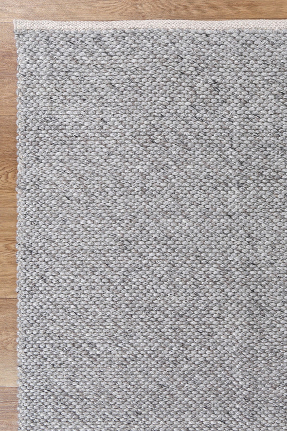 Merkala Contemporary Grey Wool Rug