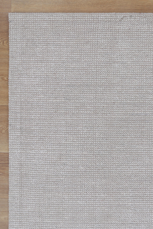 Allure Cotton Rayon Taupe Rug corner on light flooring