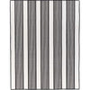 Miami Black Stripe Indoor Outdoor Rug