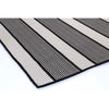 Miami Black Stripe Indoor Outdoor Rug