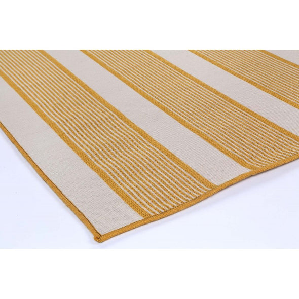 Miami Lemon Stripe Indoor Outdoor Rug