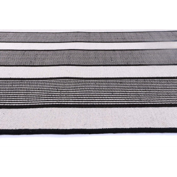 Miami Black Stripe Indoor Outdoor Rug